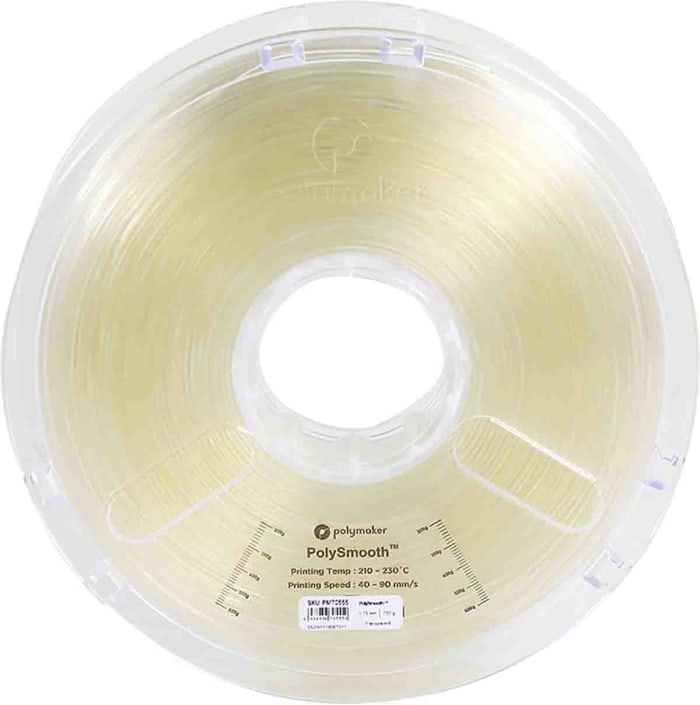 Polymaker Polymaker 1 75mm Transparent Pla Polysmooth 3d Printer Filament 750g 0 9462 Rs Components