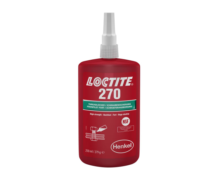 1335906 Loctite Loctite Loctite 270 Green Threadlocking Adhesive, 250 ml, 24 h Cure Time 200