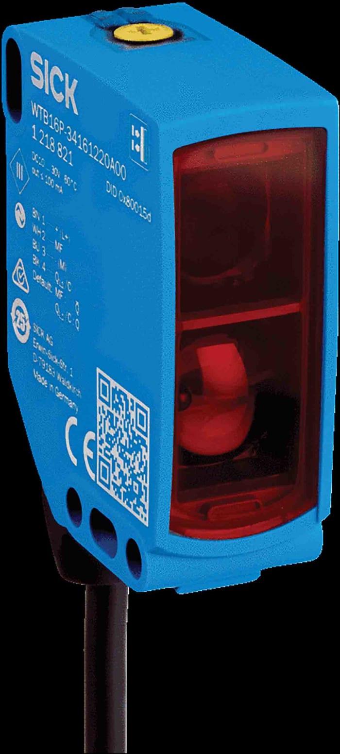 SICK Background Suppression Photoelectric Sensor, Block Sensor, 1 m Detection Range