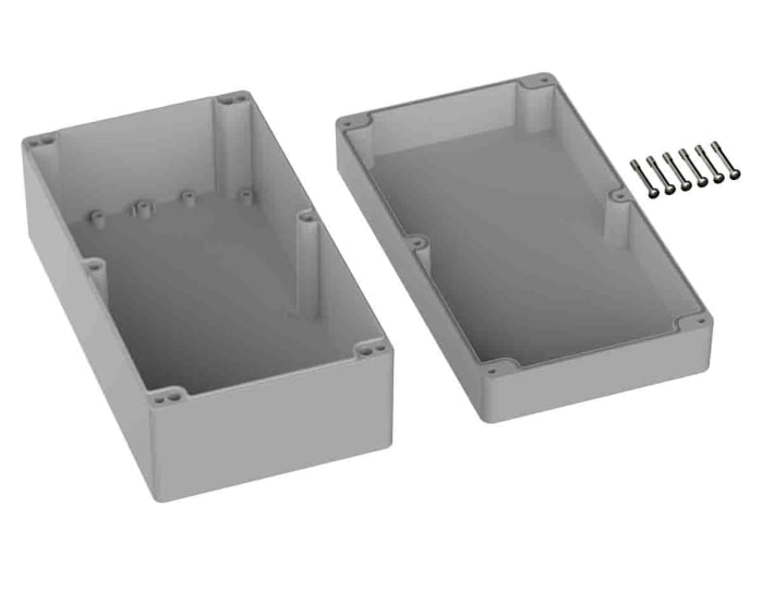 RS PRO | RS PRO 5U2 Series Grey Polycarbonate General Purpose Enclosure ...