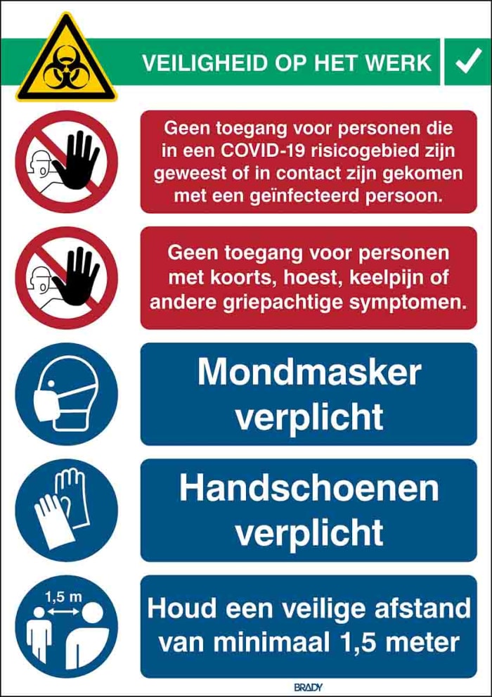 Safety Poster, PP 371 mm, 262mm