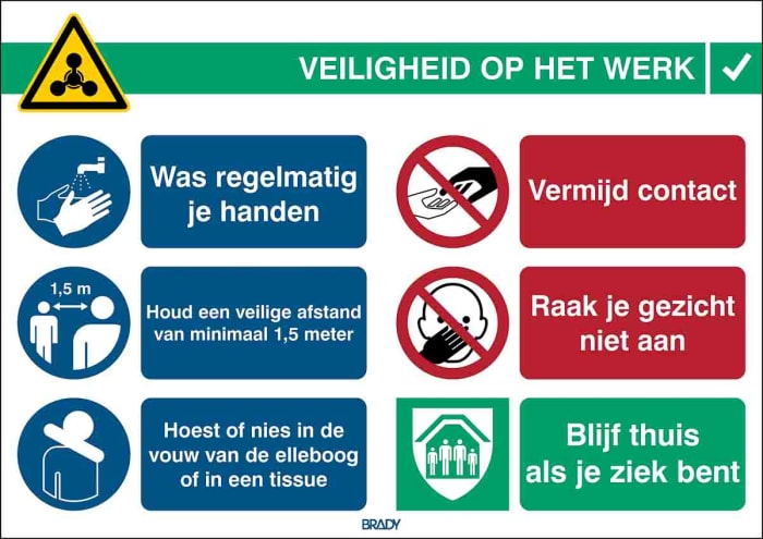 Safety Poster, PP 371 mm, 262mm