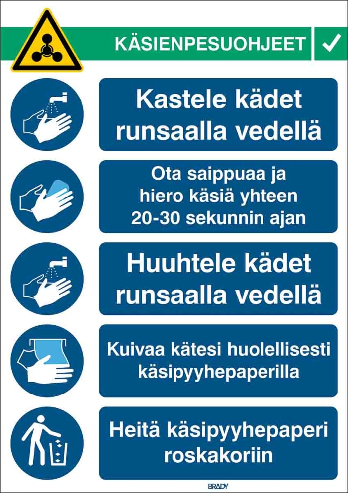 Safety Poster, PP 371 mm, 262mm