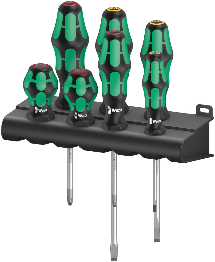05008900001 Wera Wera Combination Phillips, Slotted Screwdriver Set 7