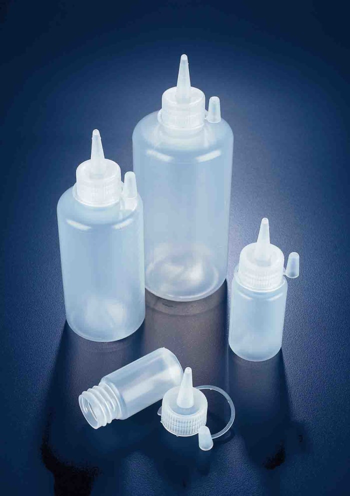 Bouteille de laboratoire RS PRO, 500ml, en Polyéthylène basse densité, à Col étroit