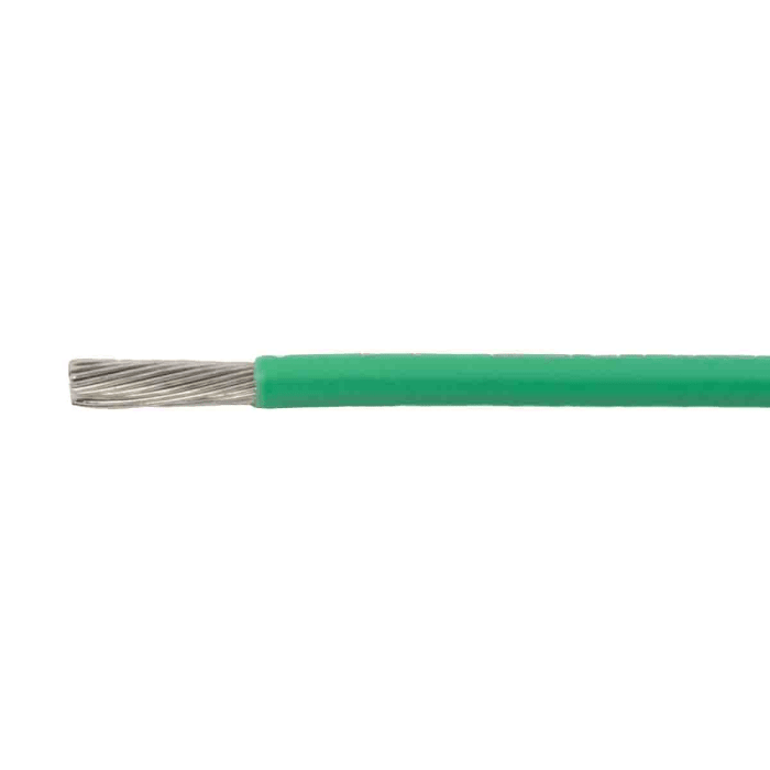 Alpha Wire Ecogen Ecowire Metric Series Green 0.25 mm² Hook Up Wire, 24 AWG, 32/0.10 mm², 50m, Polyphenylene Ether