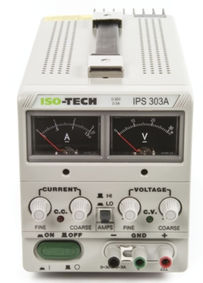 Alimentation de laboratoire, 0 → 30V, 0 → 3A, 1 sortie 160W