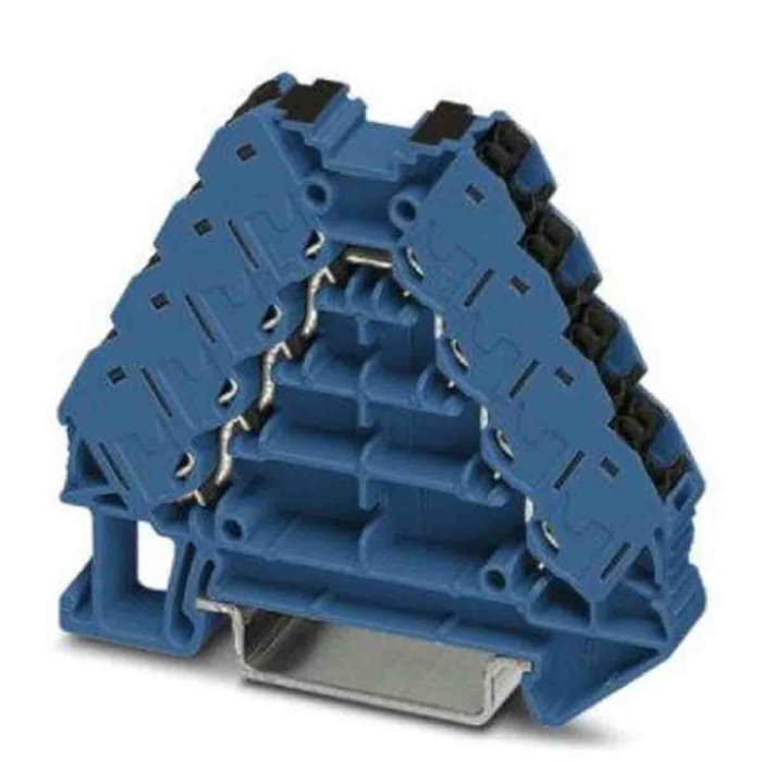 Bloc de distribution Phoenix Contact 16 voies, raccordement Enfichable, section de fils 14→ 26 AWG, 17.5A, 250 V