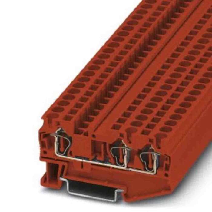 Phoenix Contact 3037371 ST 4 Series Red, 0.08 → 6mm², Spring Clamp Termination, ATEX, IECEx