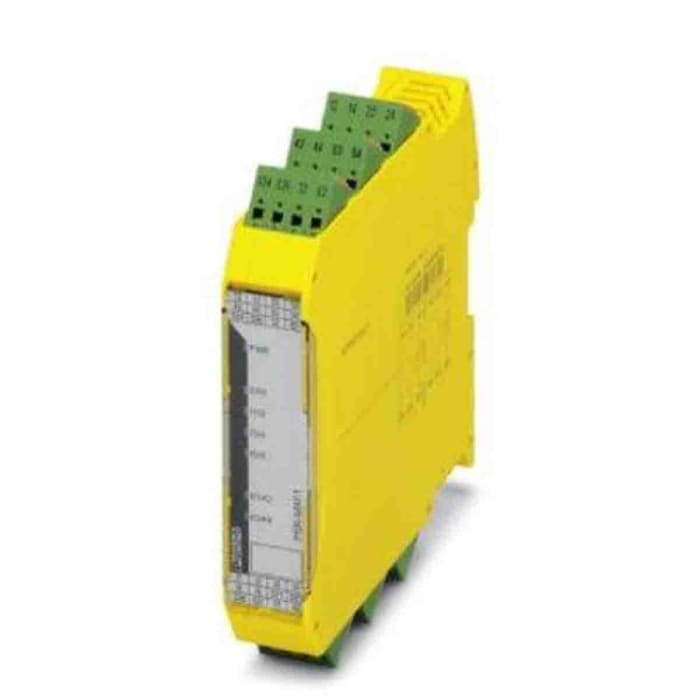Phoenix Contact 0 Auxiliary Contacts Safety Relay 24V dc, 4-Channel 3 Safety Contacts