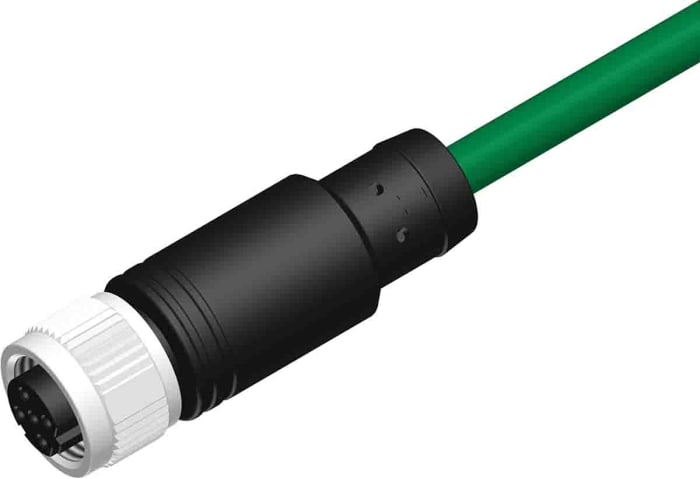 RS PRO 4 way M12 to Unterminated Cable, 5 m