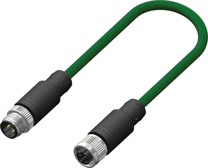 Cable de actuador de sensor RS PRO, con. A Recta Hembra, con. B Recto Macho, long. 10 m, 250V, IP67