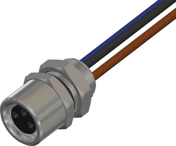 RS PRO Circular Connector, 3 Contacts, Front Mount, M8 Connector, Socket, Female