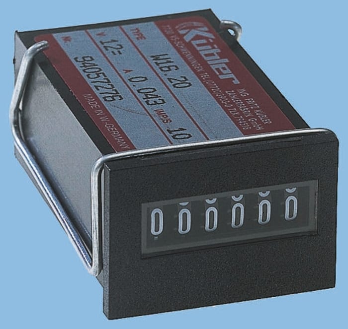 Kubler Counter, 6 Digit, 10Hz, 12 V dc