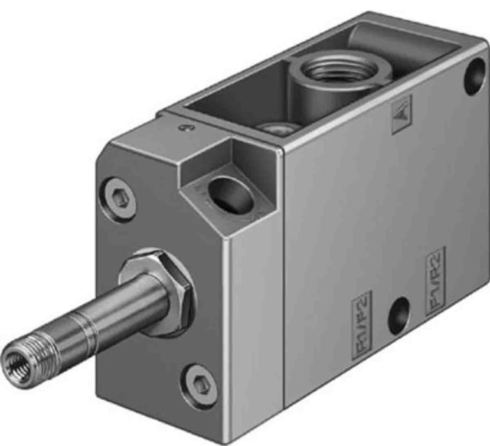 Válvula de solenoide Festo, Serie MFH, Rosca G 1/4, Función 3/2 Open, Monostable, Sistemas eléctricos, Colector