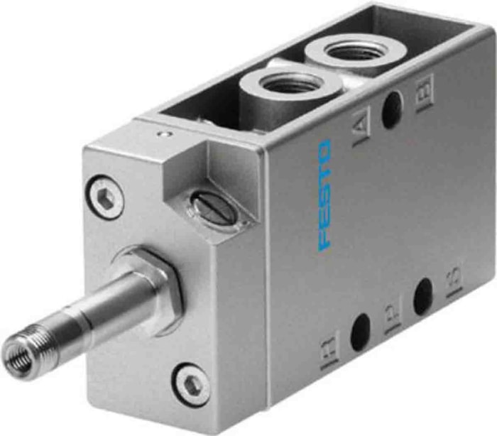 Válvula de solenoide Festo, Serie MFH, Rosca G 1/8, Función 5/2 Monostable, Sistemas eléctricos, Colector