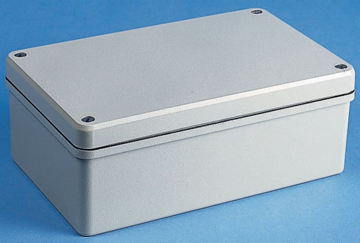 OKW Conform Series Grey Die Cast Aluminium Enclosure, IP66, Grey Lid, 268 x 168 x 60mm