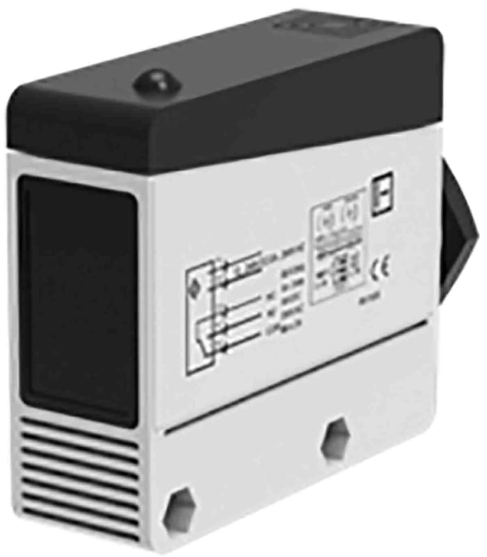RS PRO Polarised Retro Reflection Photoelectric Sensor, Block Sensor, 12 m Detection Range