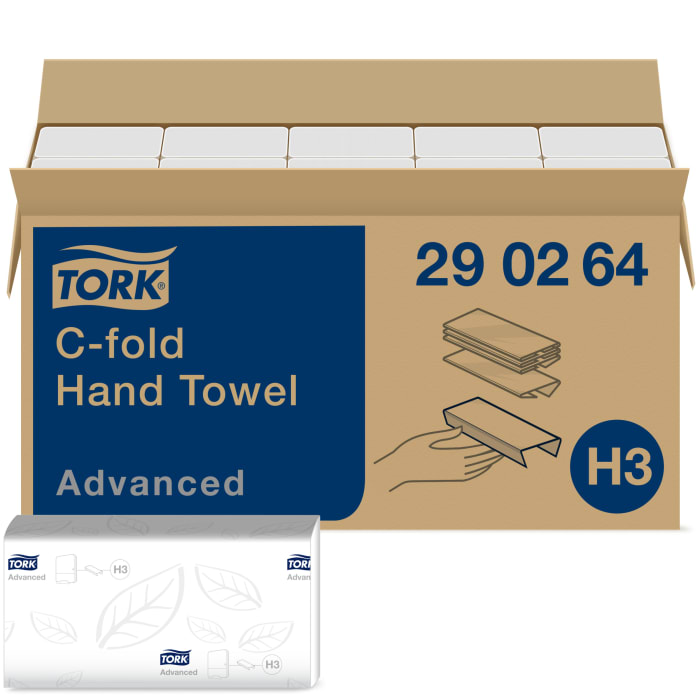 Essuie-tout Tork TORK C FOLD Tork® C Fold Plié Blanc, 120 x 20 essuyeurs