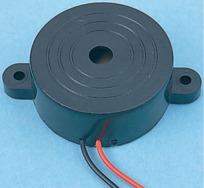 85dB Panel Mount Continuous Internal Piezo Buzzer, 60 x 41.8 x 16mm, 3V dc Min, 28V dc Max