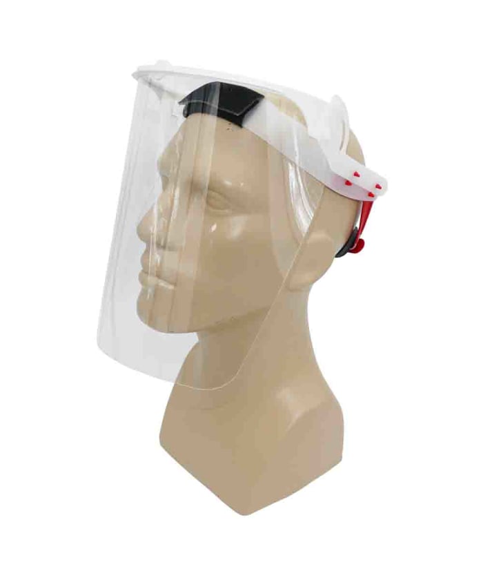 Sibille Clear Flip Up PC Face Shield with Brow Guard , Resistant To Liquids