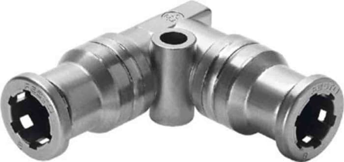 Festo CRQSL Series Elbow Tube-toTube Adaptor, Push In 12 mm to Push In 12 mm, Tube-to-Tube Connection Style, 130666