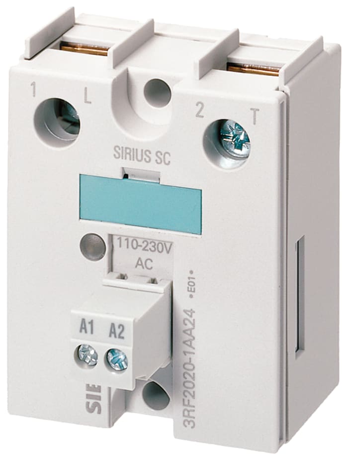 Siemens 3RF2 Series Solid State Relay, 50 A Load, DIN Rail Mount, 600 V Load
