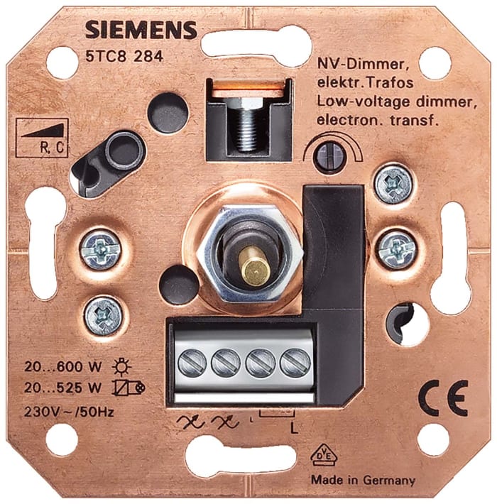 Klassiek stimuleren Alcatraz Island 5TC8284 Siemens | Siemens Dimmer Switch, 230V, 20-600W | 203-2176 | RS  Components