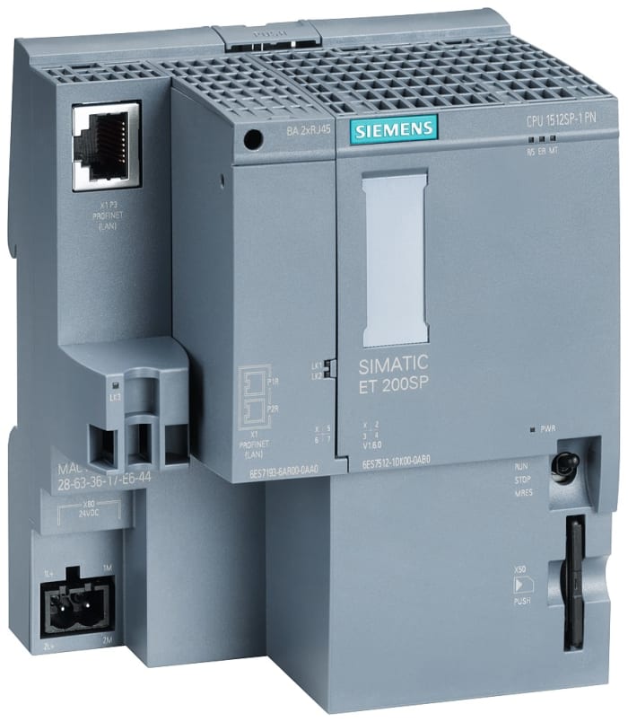 Siemens SIMATIC DP Series PLC CPU for Use with ET 200SP, 24 V dc Supply, 20-Input