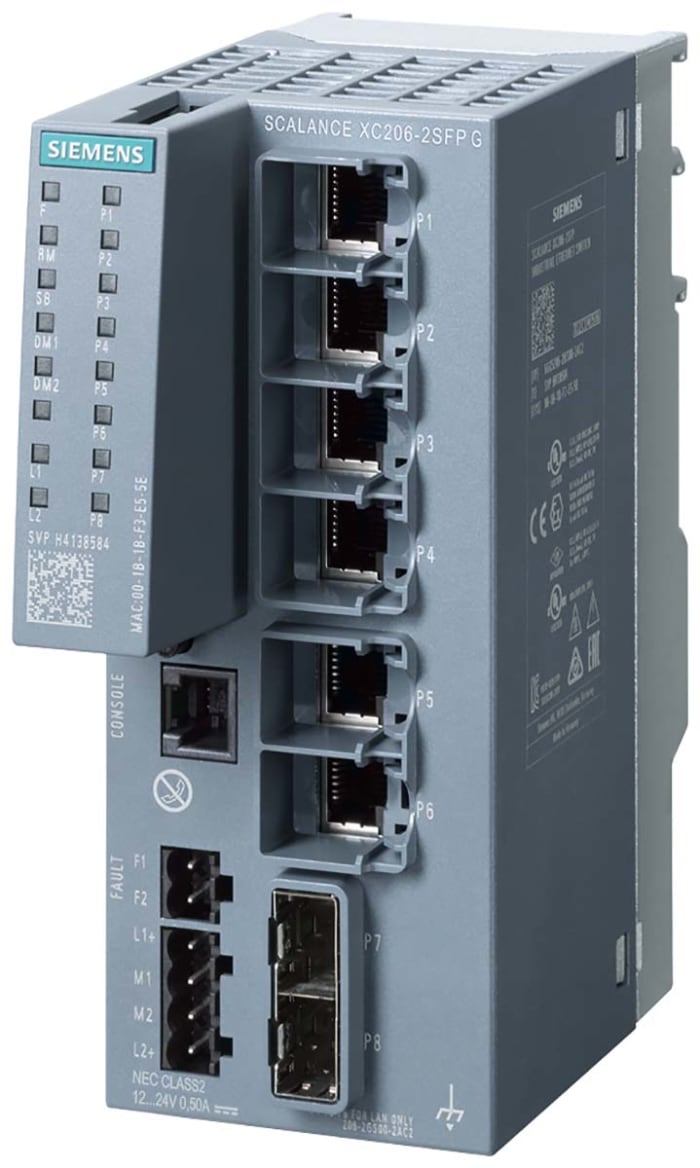 6GK5206 2GS00 2AC2 Siemens Siemens Ethernet Switch 6 RJ45 Ports 10 