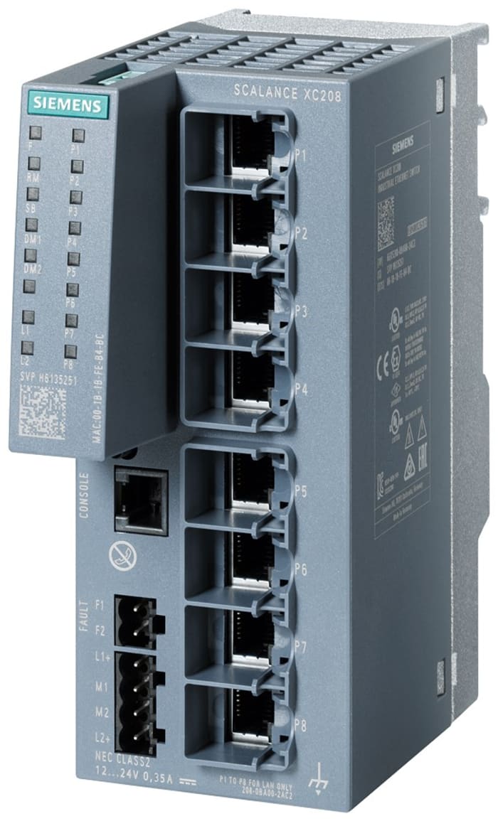 Siemens Managed Switch 8 Port Ethernet Switch