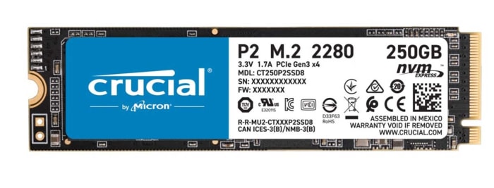 Crucial CT P2 M.2 2280 SSD M.2 (2280) 250 GB Internal SSD Hard Drive