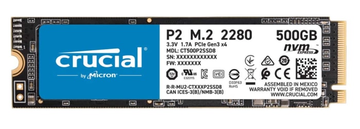 Crucial CT P2 M.2 2280 SSD M.2 (2280) 500 GB Internal SSD Hard Drive