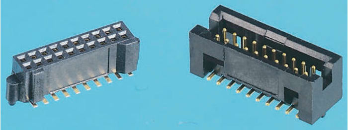 Conector macho para PCB RS PRO de 40 vías, 2 filas, paso 1.27mm, para soldar, Montaje Superficial