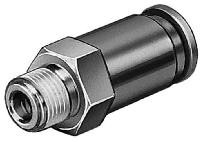 Festo HB-1/4-QS-6 Non Return Valve, 6mm Tube Inlet, R 1/4 Male Outlet, R1/4 Tube Outlet, -1 to10bar