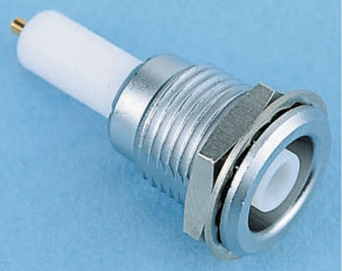 Connecteur coaxial cylindrique LEMO Femelle Droit, raccordement A souder Montage panneau