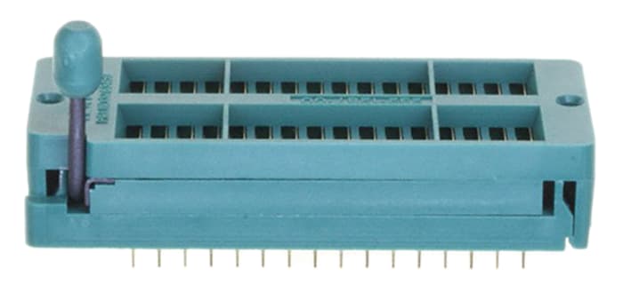 3M 2.54mm Pitch Vertical 32 Way, Through Hole Closed Frame ZIF IC Dip Socket, 1A