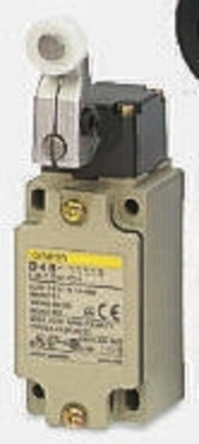 D4B-N Safety Limit Switch With Roller Plunger Actuator, NO/NC