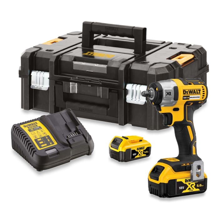 DeWALT 3/8 in 18V, 5Ah Impact Wrench, UK Plug