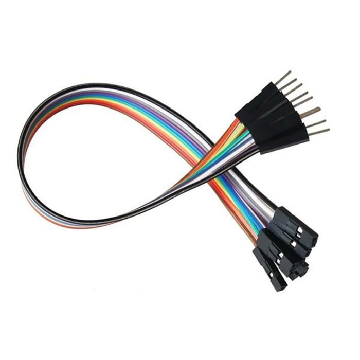 4128-40, 200mm Jumper Wire Breadboard Jumper Wire in Black, Blue, Brown,  Green, Grey, Orange, Purple, Red, White, Yellow