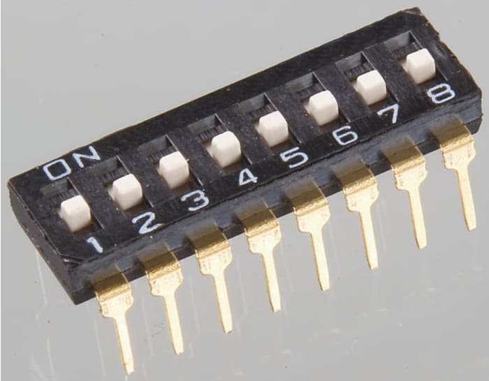 APEM 6 Way Through Hole DIP Switch SPST