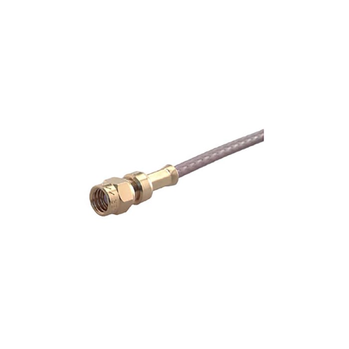 Connecteur SMC Huber+Suhner Mâle Droit, raccordement A sertir Montage sur câble