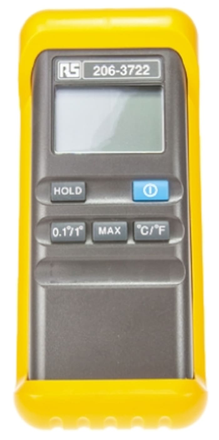 RS PRO Handheld Digital Thermometer for Multipurpose Use, K Probe, 1 Input(s), +1300°C Max, ±0.5% + 1 °C Accuracy