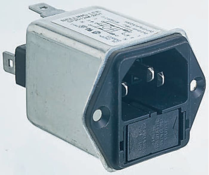 Connector,power,filtered,inlet,IEC fused,medical,single fused,SF2010M-2/01