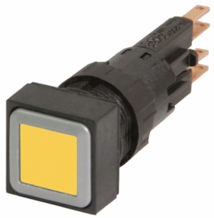Eaton RMQ16 Series Yellow Momentary Push Button, 16mm Cutout, IP65