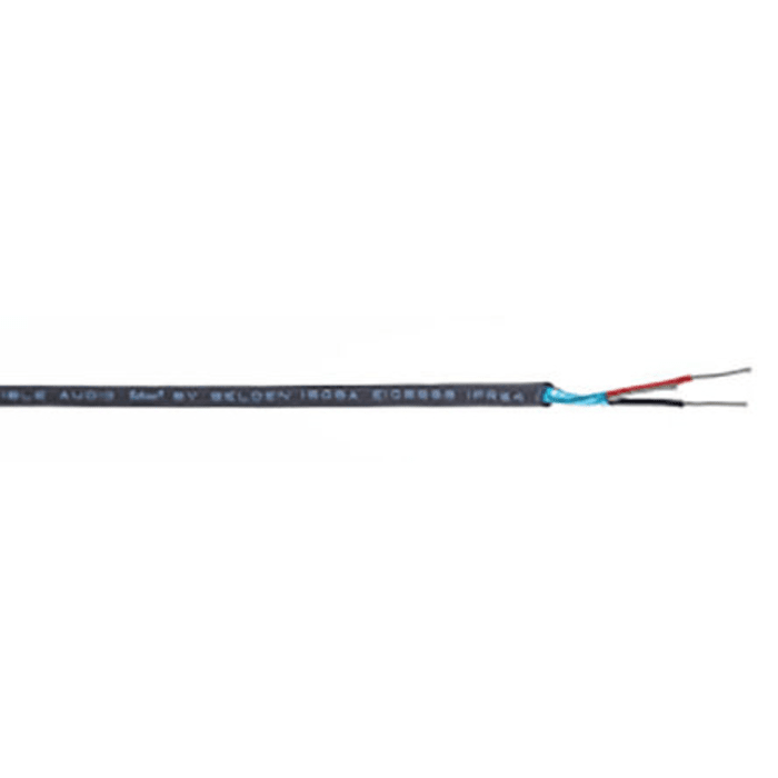 Belden1508A Series Line level Low Voltage signal Cable, 0.22 mm² CSA, 3.33mm od, 152m, Black