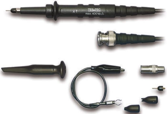 Sonda para osciloscopio Testec 10000 Pasivo 25MHz 1x 400V LF CAT I 400 V 14ns TT-LF 112 CAT I 400V