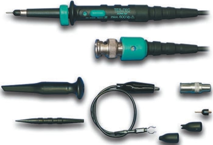 Sonde pour oscilloscope Passif Testec, TT-MF 312, bande passante 20 MHz, 250 MHz, atténuation 10x, 1x