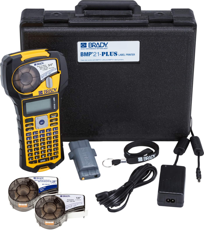 Brady BMP21 PLUS Handheld Label Printer, 19.05mm Max Label Width, UK Plug