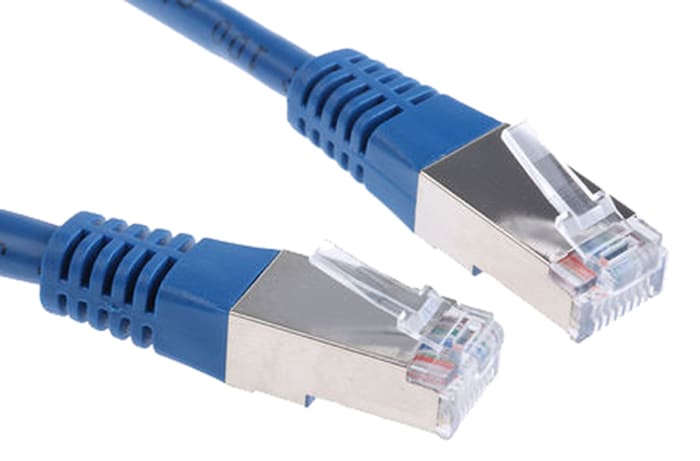 Decelect, 1m Cat5e, Blue RJ45 to Male RJ45 Male, U/UTP Unshielded, Terminated PVC Sheath